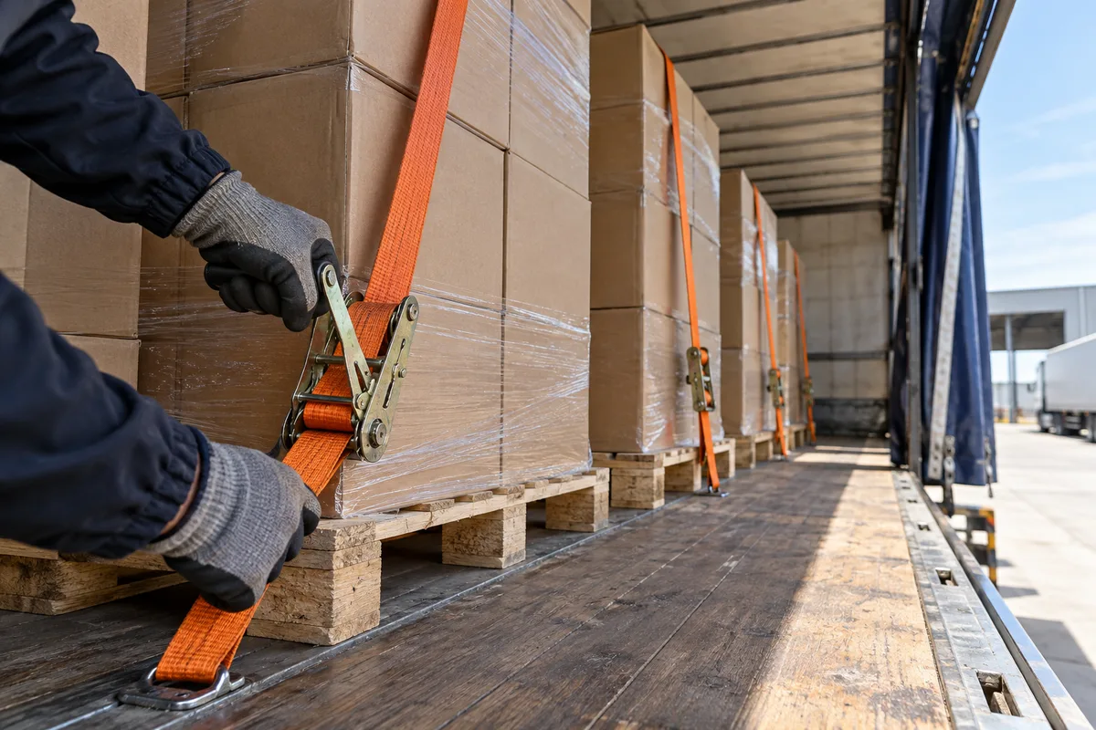 Arrimage des marchandises : les règles du transporteur